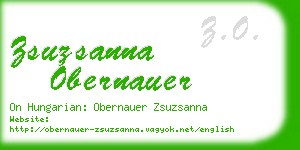 zsuzsanna obernauer business card